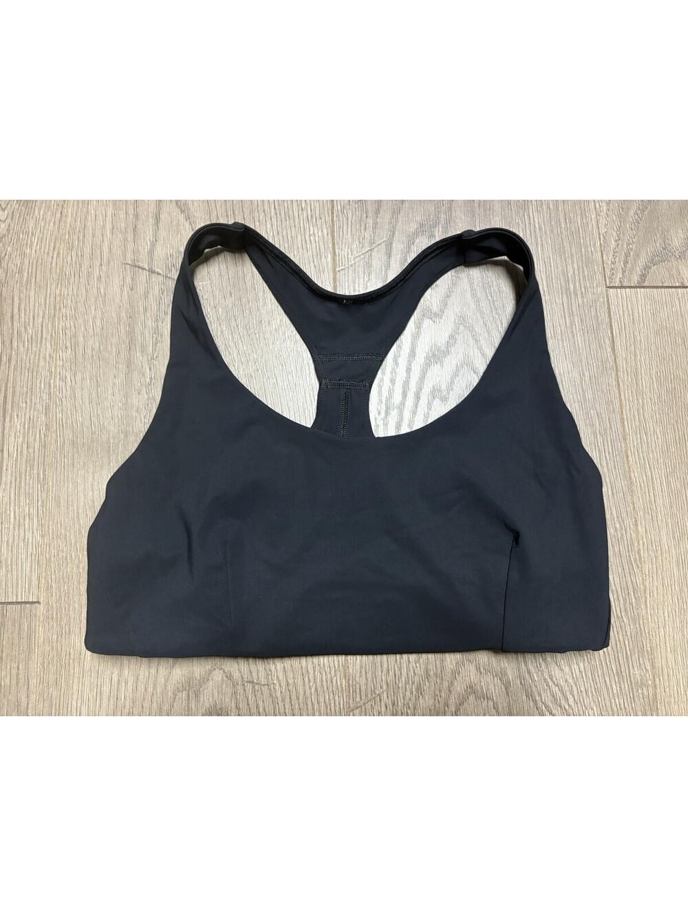 Lululemon Strong Identity Bra Womens Size 8 Black Spell out
